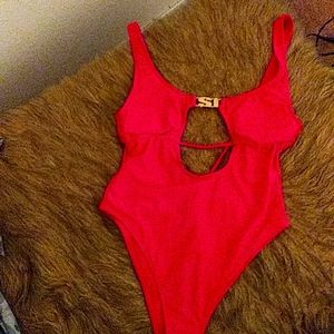 SI Hot Pink One Piece Swimsuit. Size M.